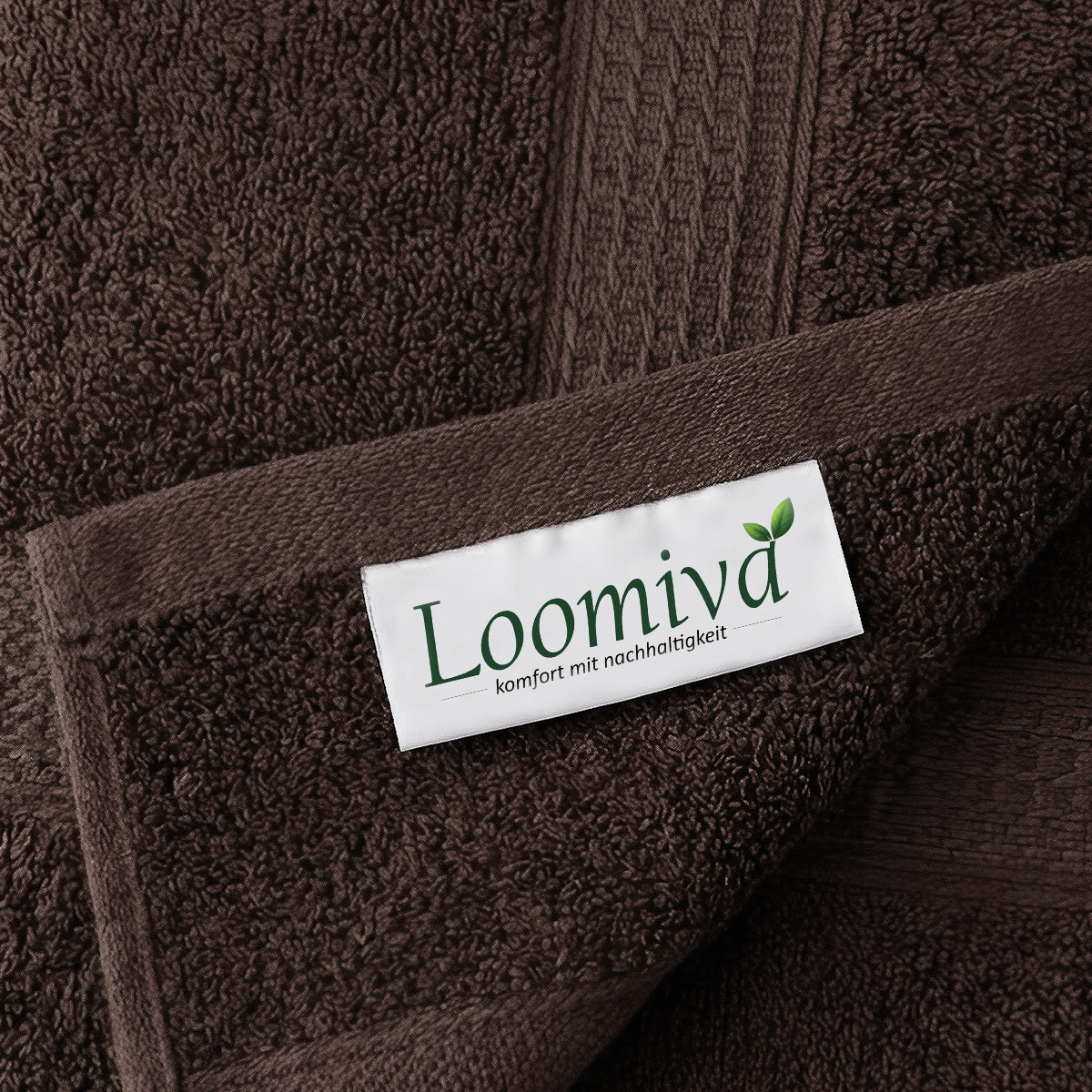 Loomiva Frottier Set 4x Handtuch + 2X Duschtuch | 500g/m² | 100% Baumwolle | Extra Weich | Öko-TEX Standard 100 | Kaffeebraun