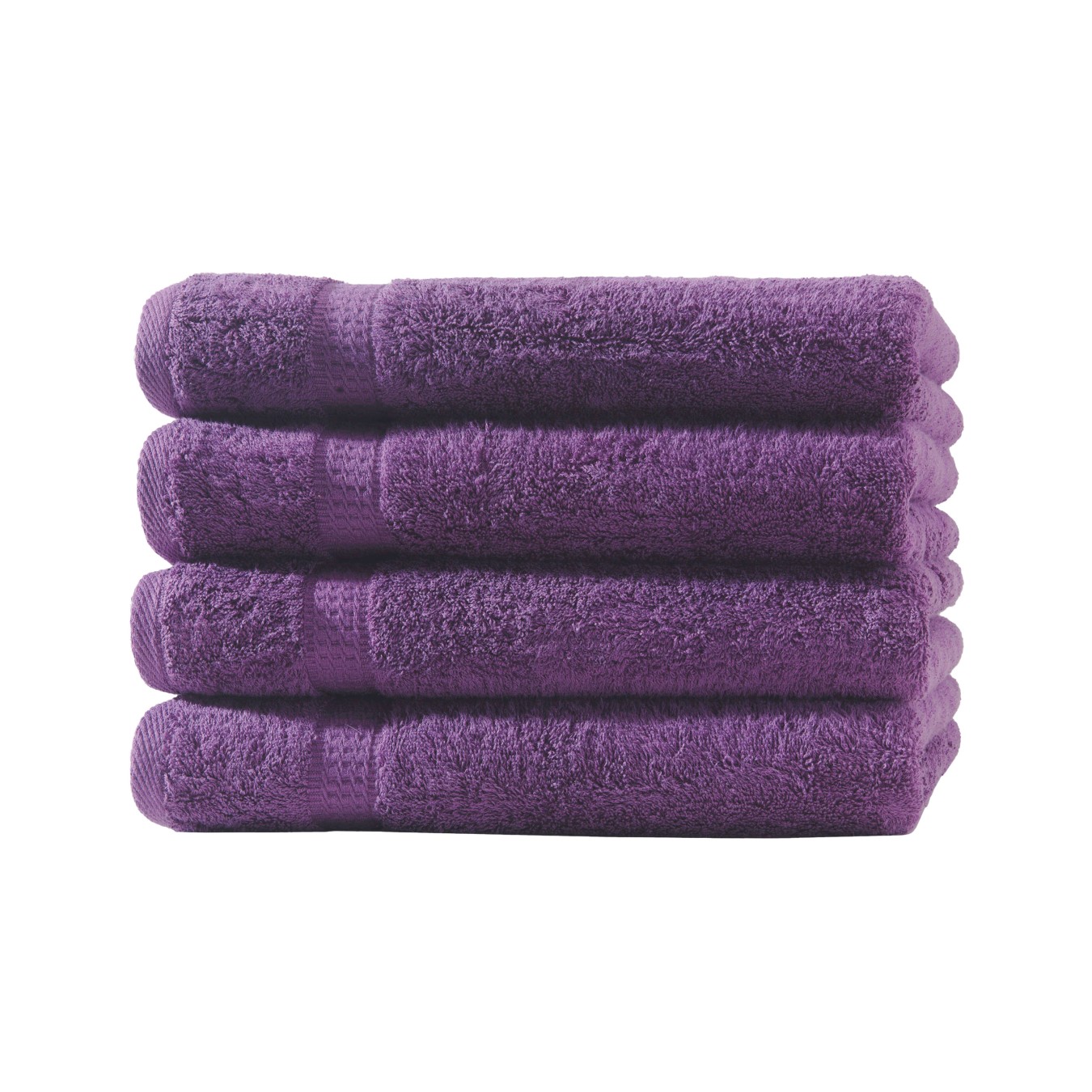 Frottierware Elegance 500gm in große 50x100 cm | Aubergine / Pflaume Farbe