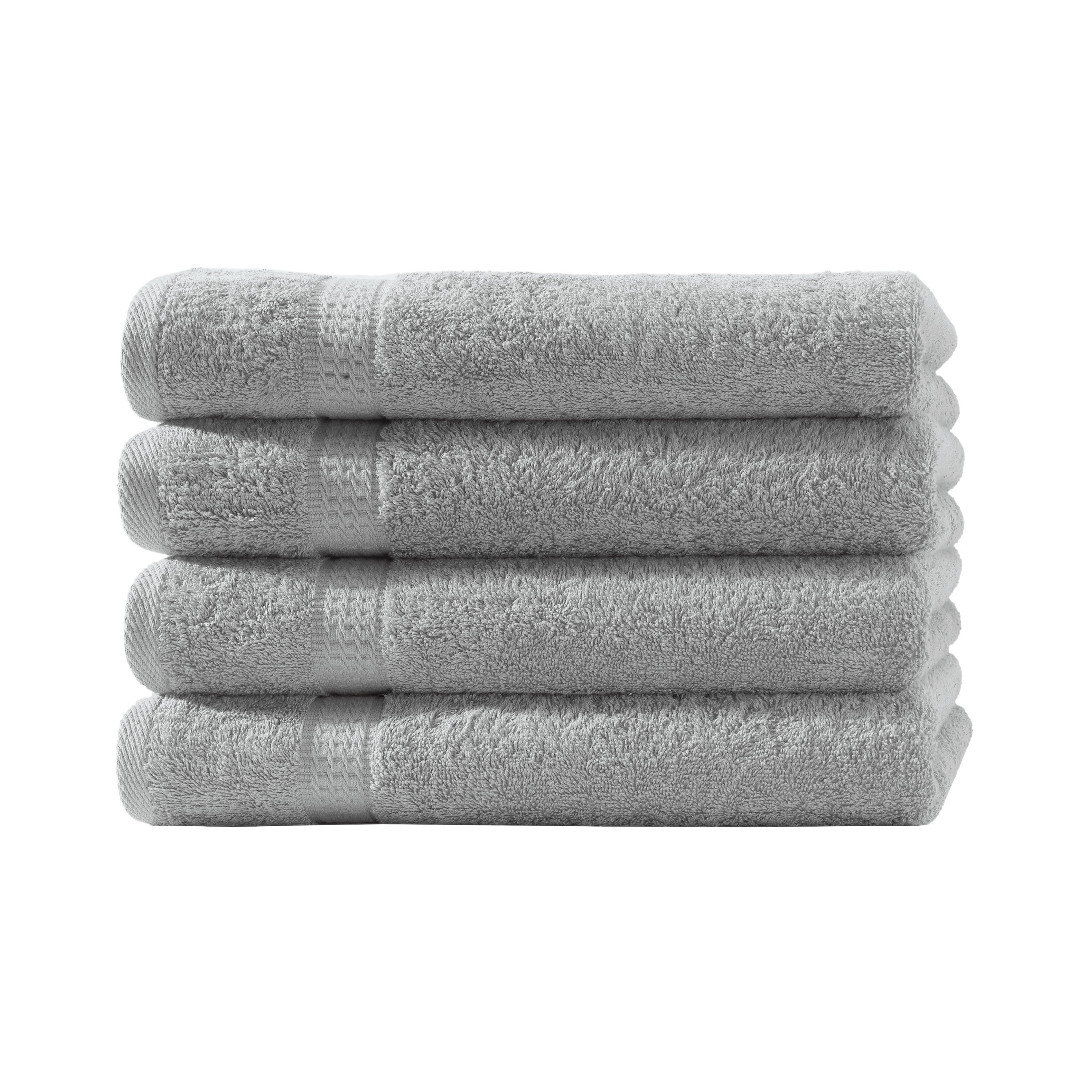 Frottierware Elegance 500gm in große 50x100 cm | Silber / Hellgrau Farbe