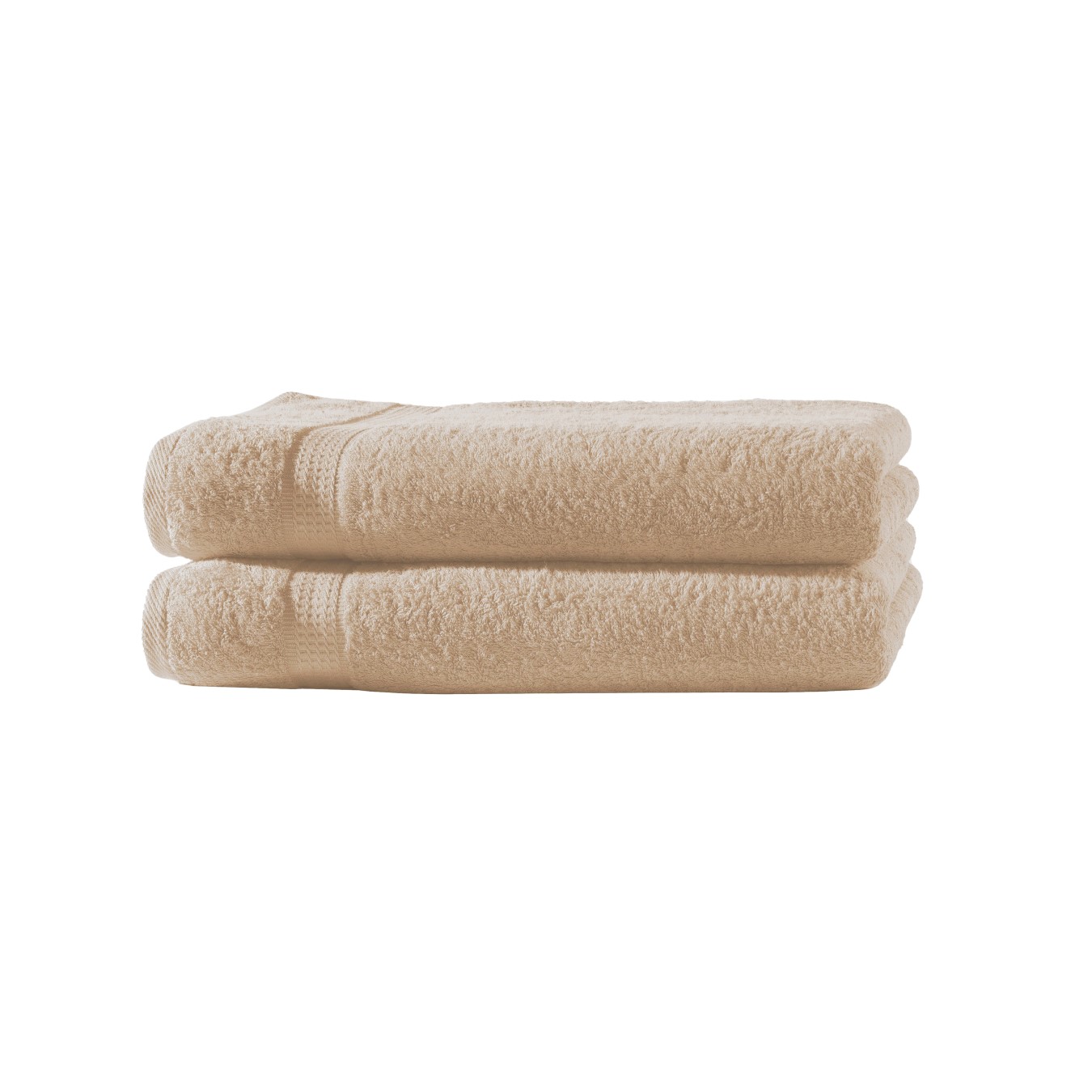 Frottierware Elegance 500gm in große 70x140 cm | Beige / Kiesel Farbe