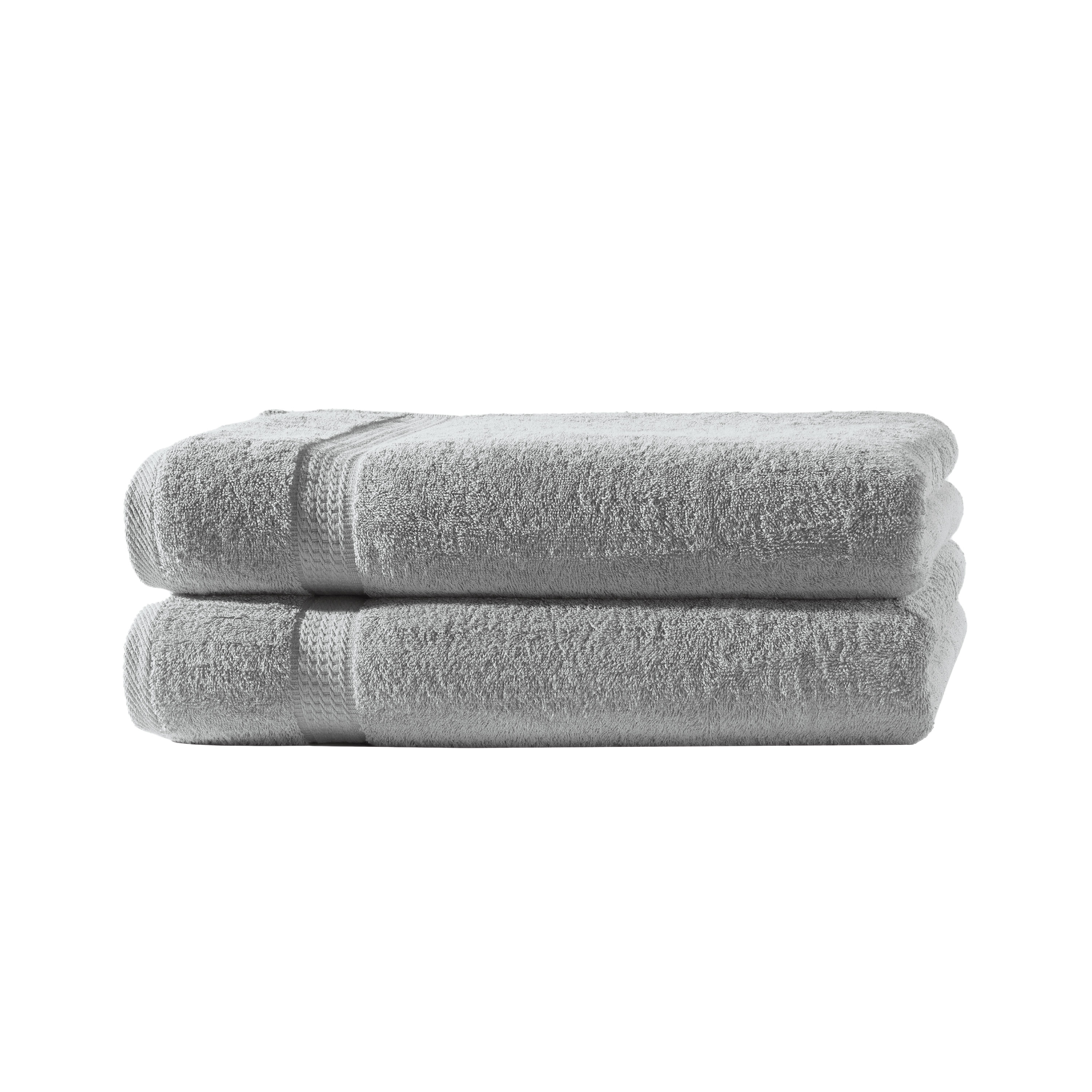 Frottierware Elegance 500gm in große 70x140 cm | Silber / Hellgrau Farbe